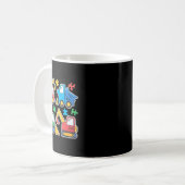建築トラックショベル自閉症意識Tee コーヒーマグカップ (正面左)