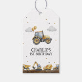 建築トラックシンプルミニマル誕生日 ギフトタグ (正面)