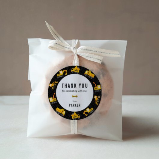 建築トラックテーマありがとう ラウンドシール