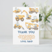 建築トラックバースデーパーティクラシックー サンキューカード (スタンド正面)