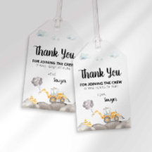 建築トラックバースデーパーティーメッセージカード