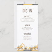 建築トラックバースデーパーティーメニュー (正面)