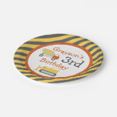 建築トラックバースデーパーティー紙プレート ペーパープレート (アングル)