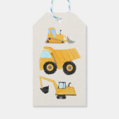 建築トラックバースデーパーティー ギフトタグ (裏面)