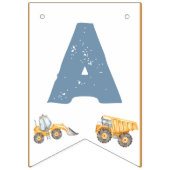 建築トラックバースデーパーティー バンティングフラッグ (第2の旗)