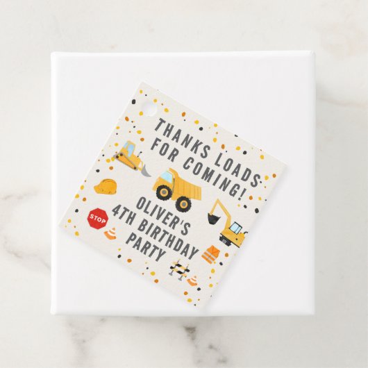 建築トラックバースデーパーティー フェイバータグ (インサイチュ)