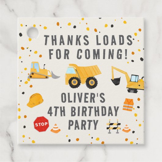 建築トラックバースデーパーティー フェイバータグ (正面)