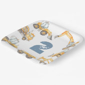 建築トラックバースデーパーティー ペーパープレート (傾斜あり)