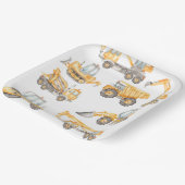 建築トラックバースデーパーティー ペーパープレート (傾斜あり)