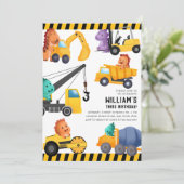 建築トラックバースデーパーティー 招待状 (スタンド正面)