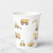 建築トラックバースデーパーティー 紙コップ (裏面)