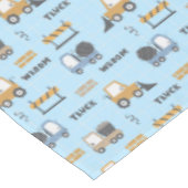 建築トラックパターンブルー テーブルクロス (アングル)