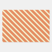 建築トラックパターン（オレンジ） ラッピングペーパーシート (正面2)