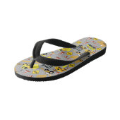 建築トラックパターン キッズビーチサンダル (アングル)