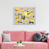建築トラックパターン キャンバスプリント (インサイチュ (リビング))