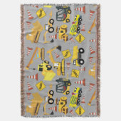 建築トラックパターン スローブランケット (正面縦)