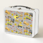 建築トラックパターン メタルランチボックス (正面)