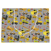 建築トラックパターン ラージペーパーバッグ (正面)