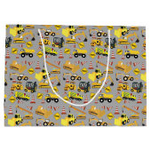 建築トラックパターン ラージペーパーバッグ (裏面)