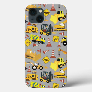 建築トラックパターン iPhone 13ケース