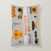建築トラックパーソナライズされたキッズルームクッション アクセントクッション (正面(垂直))