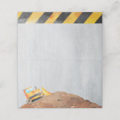 建築トラックパーティー折り畳みメニューカードラベル プレイスカード (外部開封)