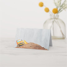 建築トラックパーティー折り畳みメニューカードラベル