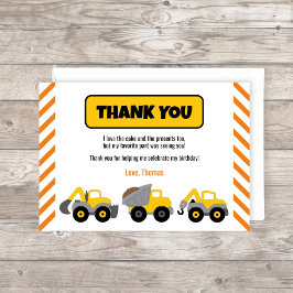建築トラックパーティー サンキューカード