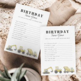 建築トラックビークル少年誕生日トリビア