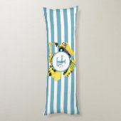 建築トラックブルーストライプトレンズモノグラム ボディピロー (裏面 (縦))