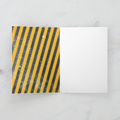 建築トラックヘビーマシナリー誕生日ボーイ カード (内部)