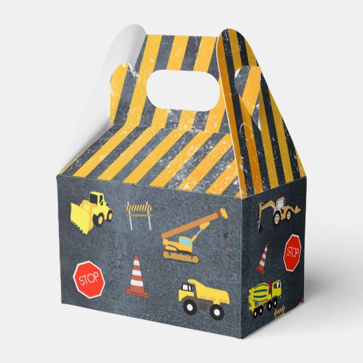 建築トラックヘビーマシナリー誕生日ボーイ フェイバーボックス (裏面サイド)