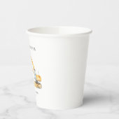 建築トラックベビーシャワー紙カップ 紙コップ (左)