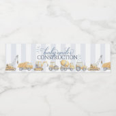 建築トラックベビーシャワー誕生日ウォーターボット ペットボトルラベル (シングルラベル)