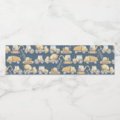 建築トラックベビーシャワー誕生日 ペットボトルラベル (シングルラベル)