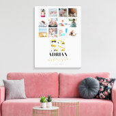 建築トラックベビー1年目の写真コラージュ キャンバスプリント (インサイチュ (リビング))