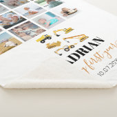 建築トラックベビー1年目の写真コラージュ シェルパブランケット (3/4)