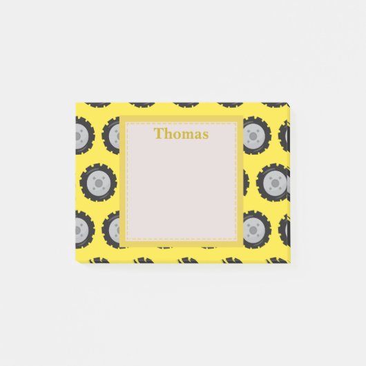 建築トラックホイール ポストイット (正面)