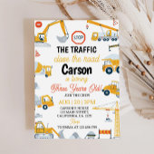 建築トラックボーイ誕生日招待状 招待状