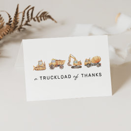 建築トラックモダン誕生日サンキューカード サンキューカード