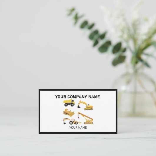 建築トラック名刺 名刺 (スタンド正面)