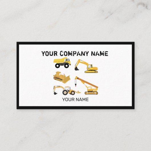 建築トラック名刺 名刺 (正面)