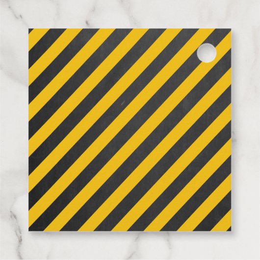 建築トラック子供の誕生日パーティーありがとう フェイバータグ (裏面)