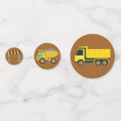 建築トラック子供の誕生日パーティー装飾 コンフェッティ (裏面)