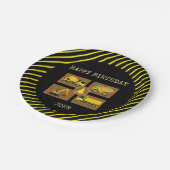 建築トラック子供の誕生日パーティー装飾 ペーパープレート (アングル)