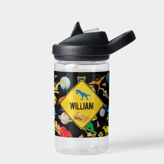 建築トラック宇宙飛行士宇宙 ウォーターボトル (左面)