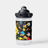 建築トラック宇宙飛行士宇宙 ウォーターボトル (背面)