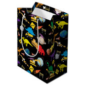 建築トラック宇宙飛行士宇宙 ミディアムペーパーバッグ (裏面アングル)