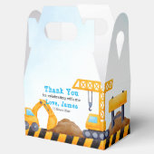 建築トラック少年の誕生日パーティー フェイバーボックス (オープン)