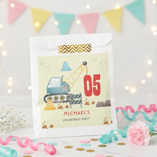 建築トラック少年の誕生日 フェイバーバッグ